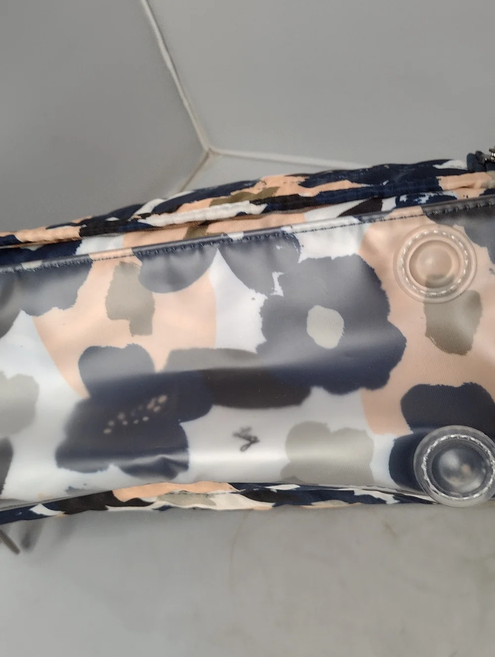 Lug Trolley Cosmetics Train Case  Floral Makeup Travel Toiletry Bag A12